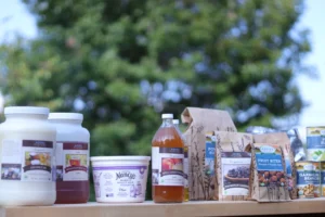 azure standard food items with an outdoor background