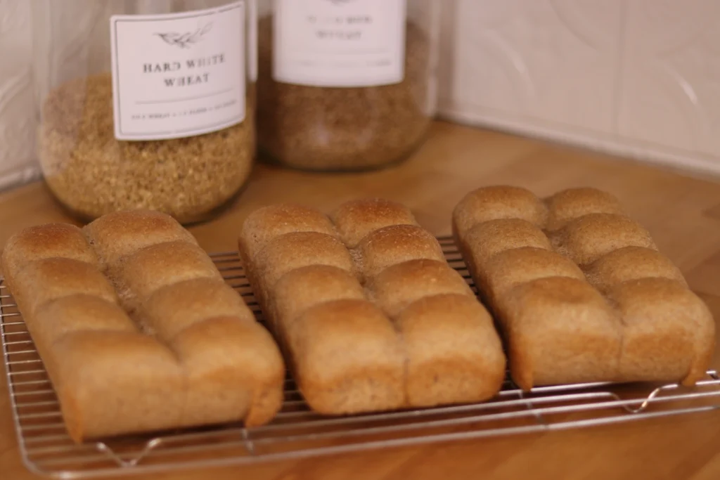 rolls on a cooling rack